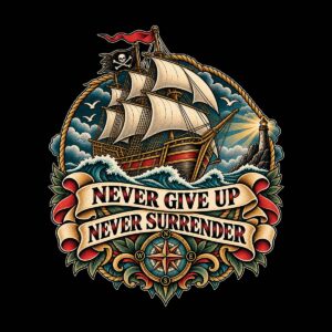 Alternative view of Never Give Up